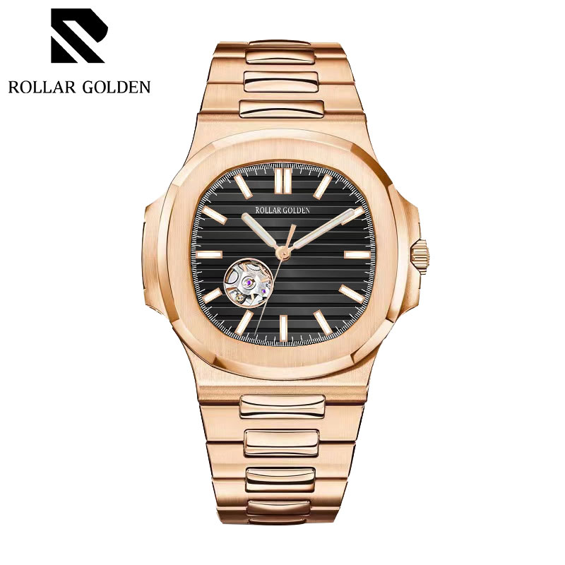 ROLLAR GOLDEN全自动机械男士手表鹦鹉螺机械腕表男表
