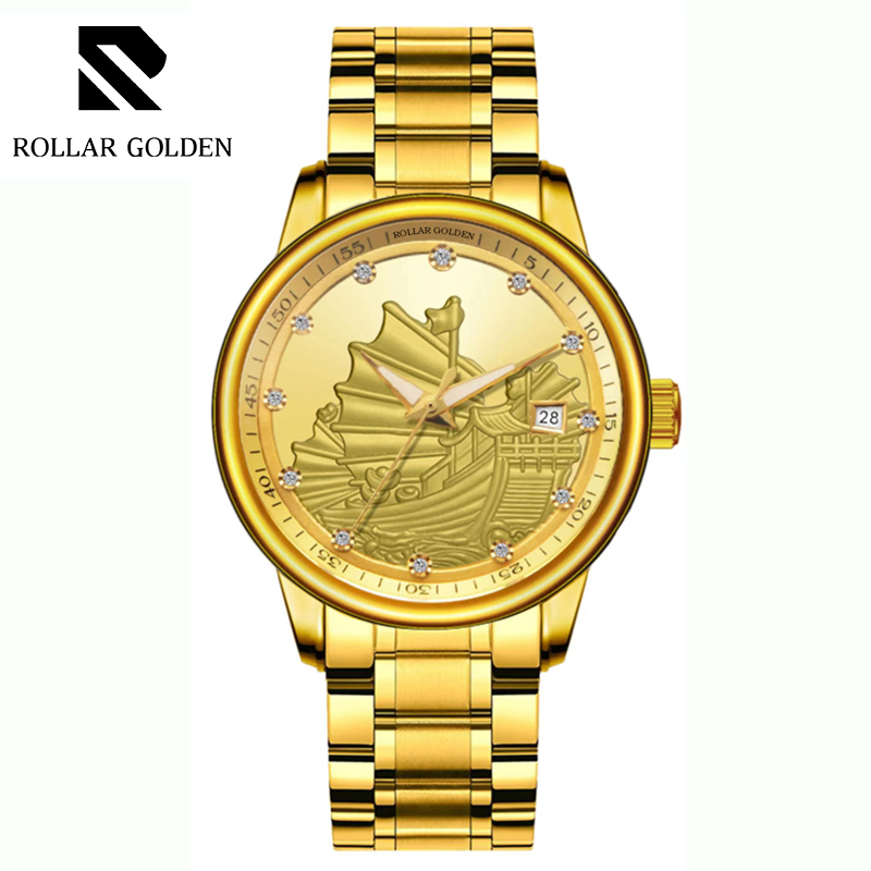 ROLLAR GOLDEN全自动机械男士手表一帆风顺机械腕表男表